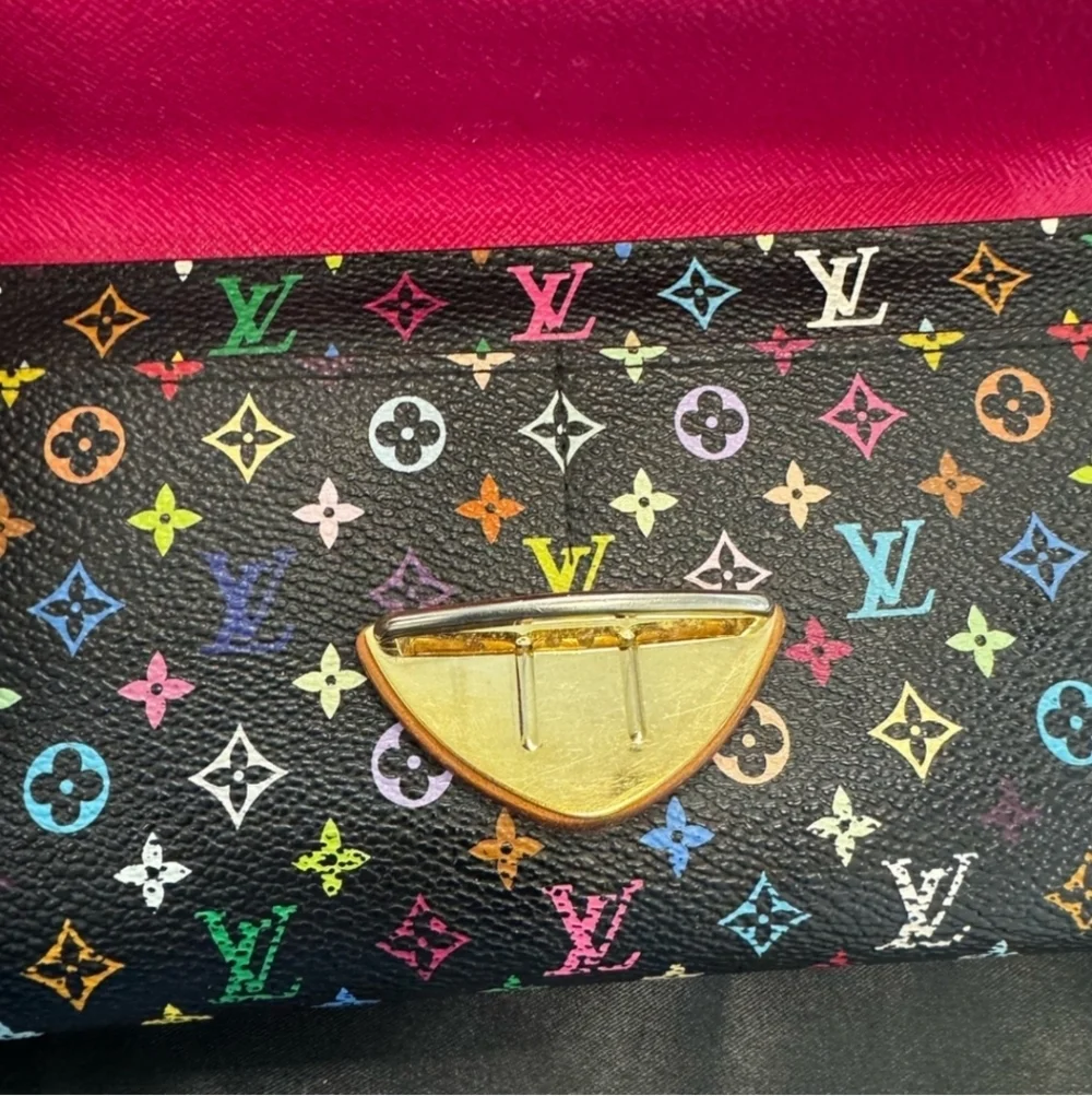 Louis Vuitton Murakami Multicolor Monogram Wallet/Clutch